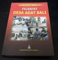 Filsafat Desa Adat Bali