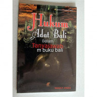 Hukum adat Bali dalam Tanya jawab