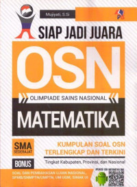 Siap Jadi Juara OSN Olimpiade Sains Nasional Matematika