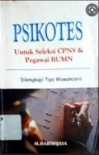 Psikotes ( untuk seleksi cpns & pegawai BUMN )