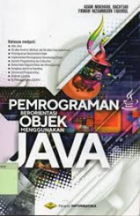 Pemrograman berorientasi objek menggunakan Java