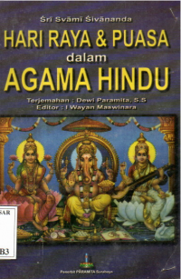 Hari Raya & Puasa Dalam Agama Hindu