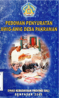 Pedoman Penyuratan Awig-Awig Desa Pakraman