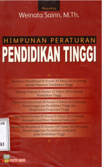 Himpunan Peraturan Pendidikan Tinggi