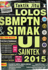 Taktik Jitu lolos SBMPTN  & SIMAK UI saintek