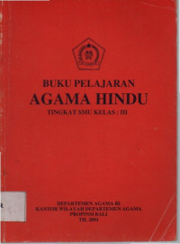 Agama Hindu tingkat SMU Kelas 3 Th.2001