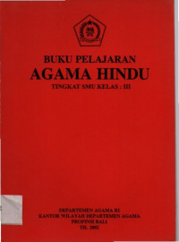 Agama Hindu tingkat SMU Kelas 3 Th.2002