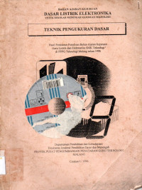 Image of Dasar Listrik Elektronika Teknik Pengukuran Dasar