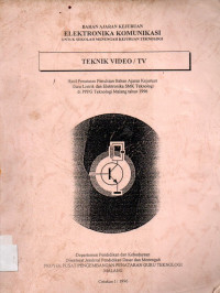 Image of Elektronika Komunikasi Teknik Vidio / TV
